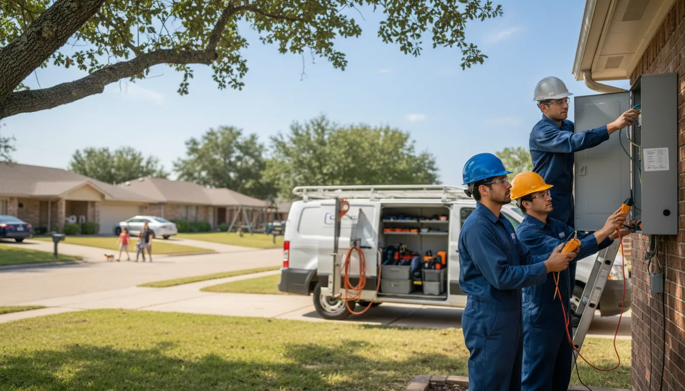 Certified electrician providing emergency electrical services in Lockridge, IA
